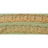 Sanskriti Vintage Sari Border Hand Embroidered 1 Yd Trim Sewing Green Craft Lace