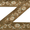 Sanskriti Vintage Sari Border Hand Embroidered 1 Yd Trim Sewing Green Craft Lace