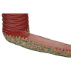 Sanskriti Vintage Sari Border Hand Beaded 1 Yd Indian Trim Ribbon Dark Red Lace