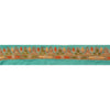 Sanskriti Vintage Sari Border Hand Beaded 1 Yd Indian Trim Ribbon Turquoise Lace