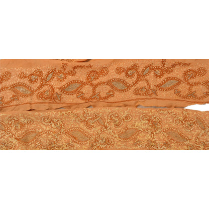 Sanskriti Vintage Sari Border Hand Embroidered Suzani 1Yd Trim Sewing Craft Lace
