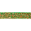 Sanskriti Vintage Sari Border Hand Beaded 1 Yd Indian Trim Craft Green Zari Lace