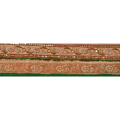 Sanskriti Vintage Sari Border Handmade Woven Brocade 1 YD Trim Craft 2W Lace