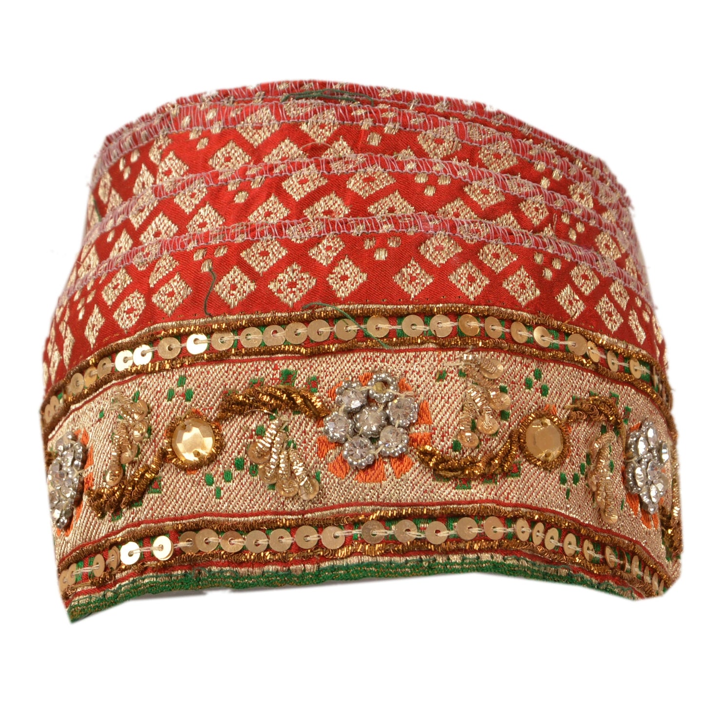 Sanskriti Vintage Sari Border Handmade Woven Brocade 1 YD Trim Craft 2W Lace