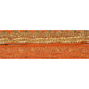 Sanskriti Vintage Sari Border Hand Beaded 1 Yd Trim Sewing Orange Craft Lace