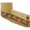 SANSKRITI VINTAGE Border Hand Biseled 1 YD Indian Trim Шитье Кремовое кружево