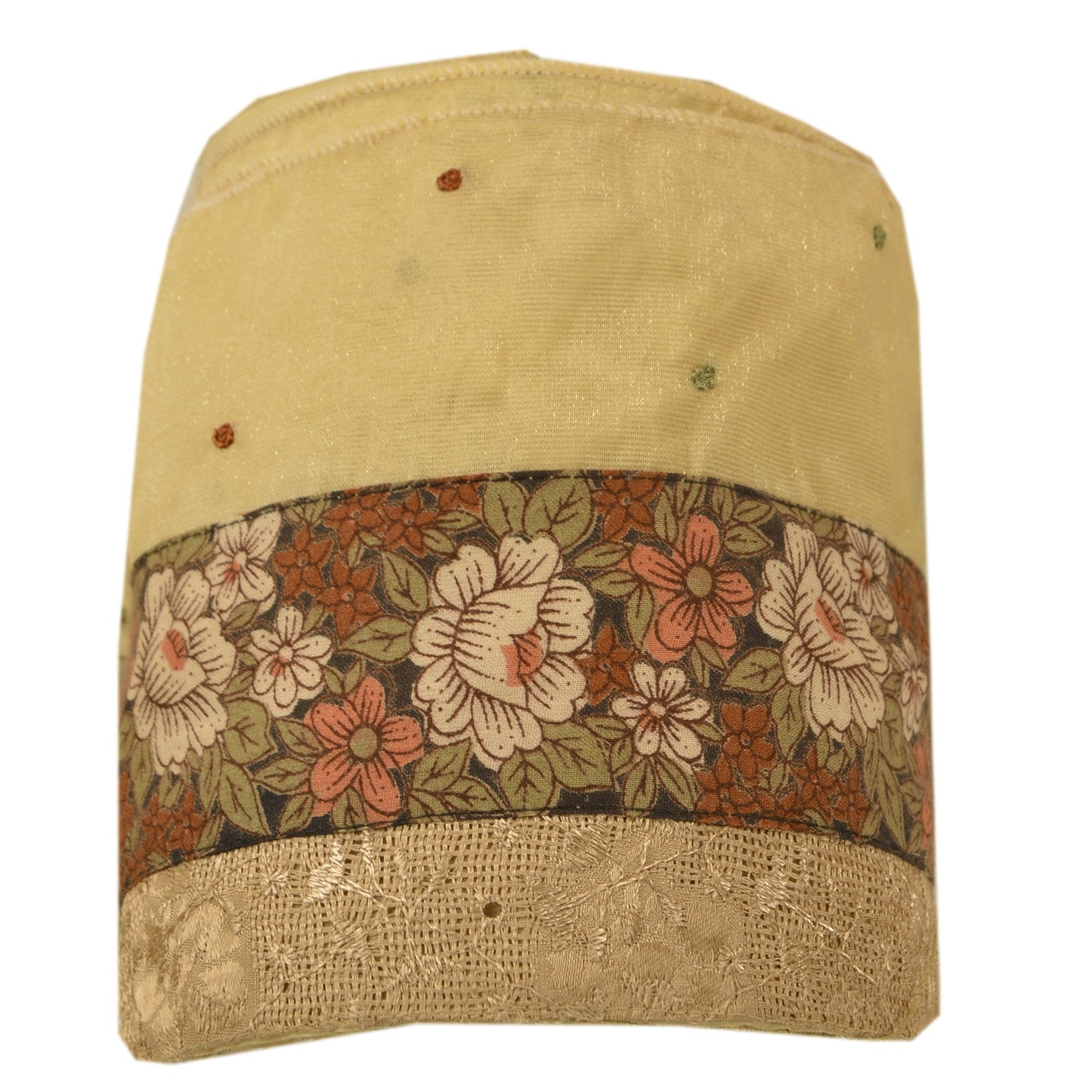 SANSKRITI VINTAGE Border Hand Biseled 1 YD Indian Trim Шитье Кремовое кружево