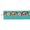 Sanskriti Vintage Sari Border Embroidered 1 Yd Trim Sewing Turquoise Craft Lace