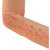 Sanskriti Vintage Sari Border Hand Embroidered 1 YD Trim Sewing Peach Craft Lace