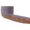 Sanskriti Vintage Sari Border Hand Embroidered 1Yd Craft Trim Ribbon Purple Lace