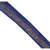 Sanskriti Vintage Sari Border Hand Embroidered 1 Yd Indian Trim Ribbon Blue Lace