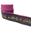 Sanskriti Vintage Kutch Sari Border Embroided 1 Yd Trim Sewing Craft Purple Lace