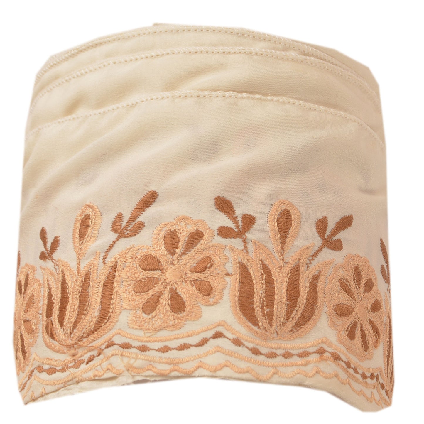 Sanskriti Vintage Border Antique Embroidered  1YD Trim Sewing White Craft Lace