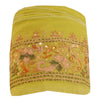 Sanskriti Vintage Sari Border Hand Beaded 1 Yd Indian Trim Sewing Green Lace