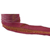 Sanskriti Vintage Sari Border Hand Beaded 1 YARD Craft Trim Sewing Purple Lace