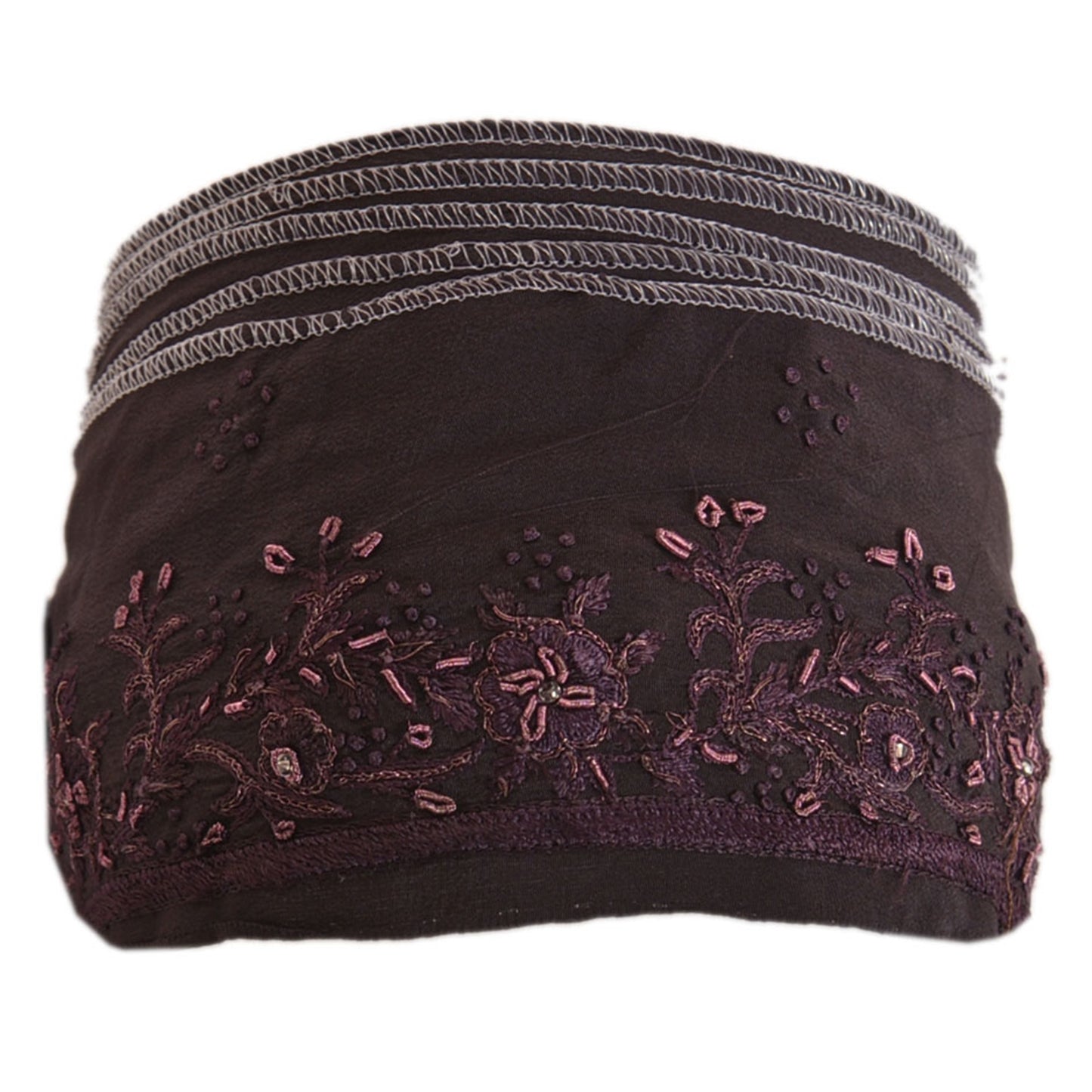 Sanskriti Vintage Sari Kant Håndperlet 1 Yard Indisk Kant Syning Sort Blonde