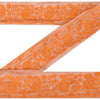 Санскрити Винтаж Сари Кайма Вышитая вручную 1 YD Отделка Шитье Персиковое кружево