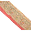 Sanskriti Vintage Sari Border Madhubani Printed 1Yd Trim Sewing Cream Craft Lace