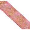 Sanskriti Vintage Sari Border Hand Beaded 1Yd Indian Trim Sewing Pink Zari Lace