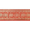 Sanskriti Vintage Sari Border Woven Brocade 1 YD Trim Craft Sewing Red Lace