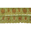Sanskriti Vintage Sari Border Hand Beaded 1 Yd Indian Trim Sewing Green Lace