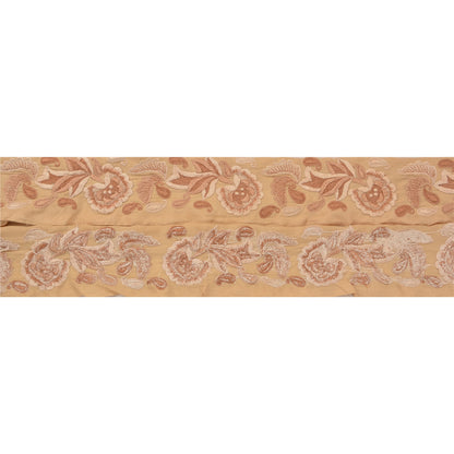 Sanskriti Vintage Border Embroidered 1 Yard Trim Sewing Cream Craft Soft Lace