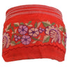 Sanskriti Vintage Border Antique Embroidered 1Yd Trim Sewing Red Craft Deco Lace