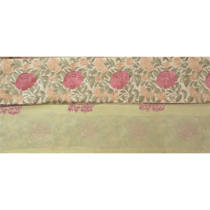 Sanskriti Vintage Parsee Sari Border Embroidered 1 Yard Trim Sewing Craft Lace