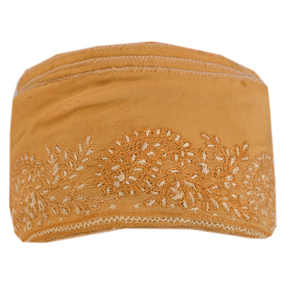 Sanskriti Vintage Sari Border Hand Embroidered 1 YD Indian Trim Ribbon Cream