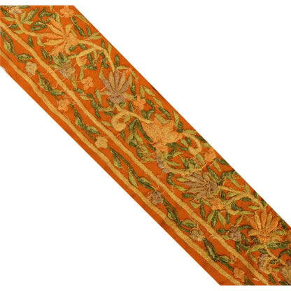 Sanskriti Vintage Saree Border Embroidered 1 Yard Trims Sewing Craft Decor Lace