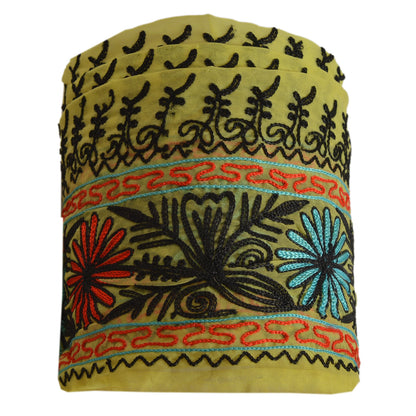 Sanskriti Vintage Sari Ari Work Border Hand Embroided 1Yd Trim Sewing Craft Lace