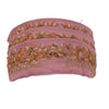 Sanskriti Vintage Sari Border Hand Embroidered 1 YD Craft Trim Ribbon Pink Lace