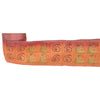 Sanskriti Vintage Sari Border Woven 1 Yd Trim Sewing Peach Craft Pure Silk Lace