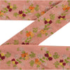 Sanskriti Vintage Border Hand Embroidered 1 Yard Trim Sewing Pink Craft Lace