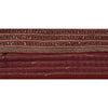 Sanskriti Vintage Border Hand Beaded Sequins 1YD Indian Trim Dark Red Patch Lace
