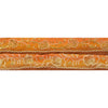 Sanskriti Vintage Sari Border Hand Beaded 1 Yd Indian Trim Sewing Saffron Lace