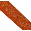 SANSKRITI VINTAGE Border Hand Beaded 1 YD Indian Trim Sewing Orange Lace