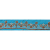 Sanskriti Vintage Sari Border Hand Beaded 1Yd Indian Trim Dã©Cor Ribbon Blue Lace