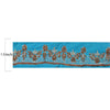 Sanskriti Vintage Sari Border Hand Beaded 1Yd Indian Trim Dã©Cor Ribbon Blue Lace