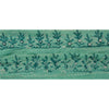 Sanskriti Vintage Green Sari Border Handmade Bandhani 1 YD Craft Trim Lace