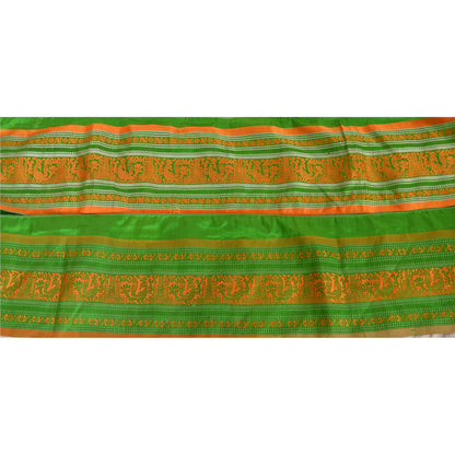 Sanskriti Vintage Sari Border Baluchari 1 YD Indian Trim Sewing Green 4.5W Lace