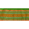 Sanskriti Vintage Sari Border Baluchari 1 YD Indian Trim Sewing Green 4.5W Lace