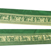 Sanskriti Vintage Green Sari Border Woven Baluchari Green Craft Trim 1 YD Lace