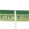 Sanskriti Vintage Green Sari Border Woven Baluchari Green Craft Trim 1 YD Lace
