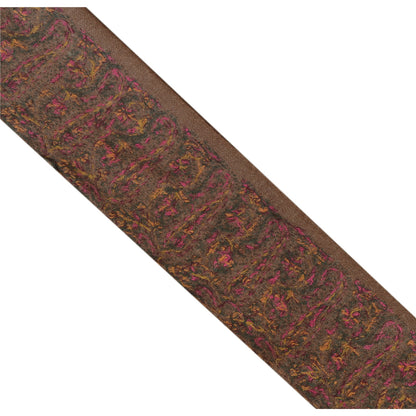 Sanskriti Vintage Sari Border Hand Embroidered Suzani 1Yd Trim Sewing Craft Lace