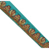 Sanskriti Vintage Sari Border Hand Embroidered Suzani 1 Yd Trim Blue Craft Lace