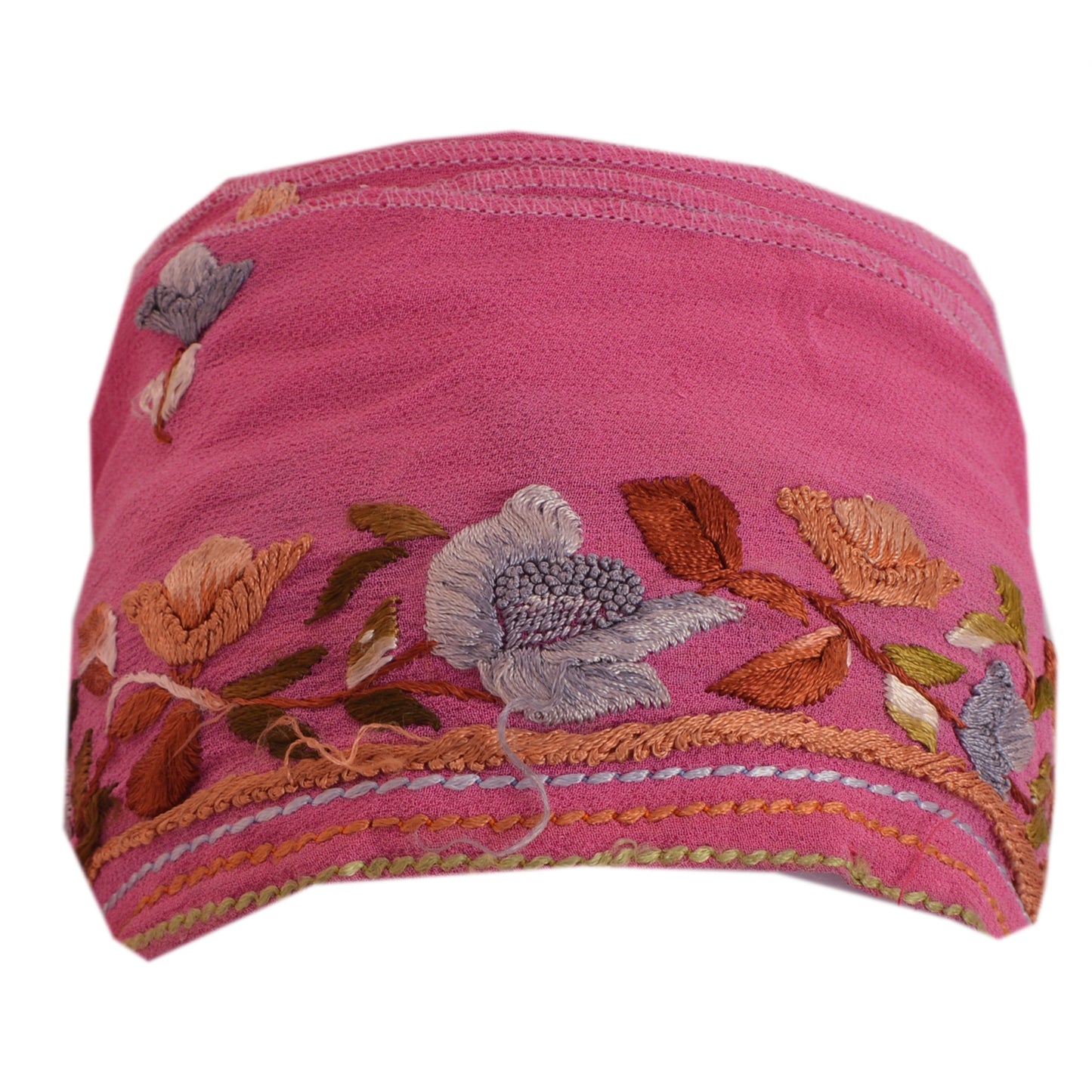 Sanskriti Vintage Sari Border Hand Embroidered Parsee 1Yd Trim Sewing Craft Lace