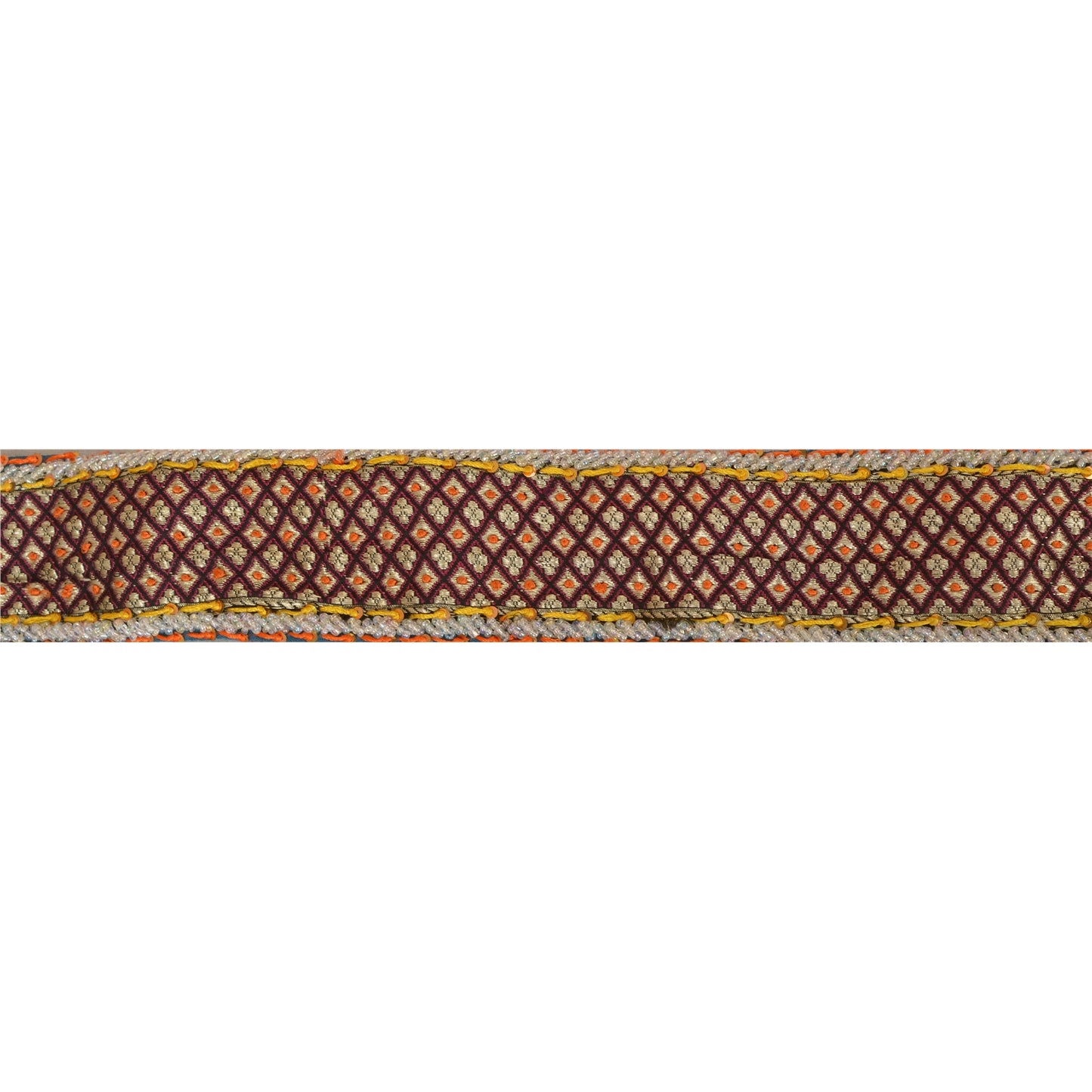 Sanskriti Vintage Sari Border Hand Beaded 1 Yd Indian Trim Sewing Craft Lace