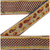 Sanskriti Vintage Sari Border Hand Beaded 1 Yd Indian Trim Sewing Craft Lace