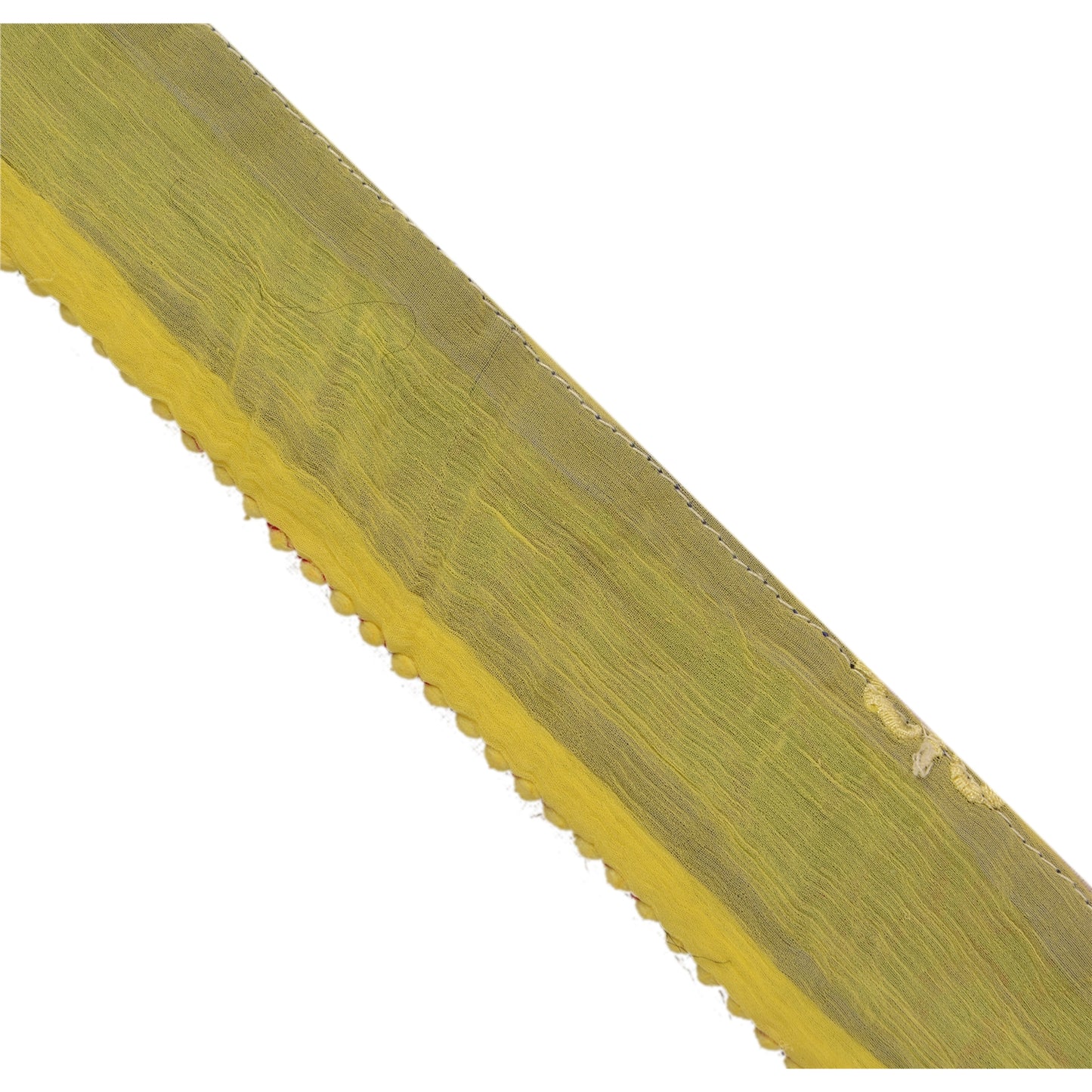 Sanskriti Vintage Sari Border Embroidered 1 YD Trim Sewing Cream Craft Lace